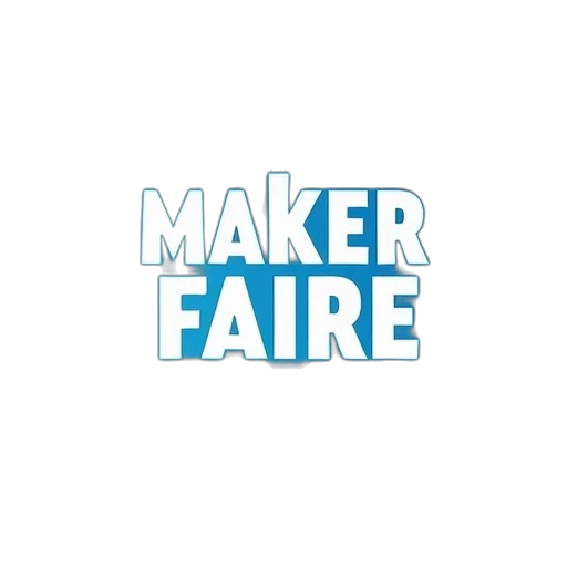 makers, faire, blue, white transparent PNG cut-out