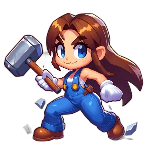 staff, weapon, robot, pixel art transparent PNG cut-out