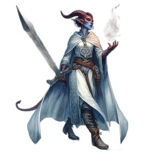 staff, dragon, sword, fantasy art transparent PNG cut-out