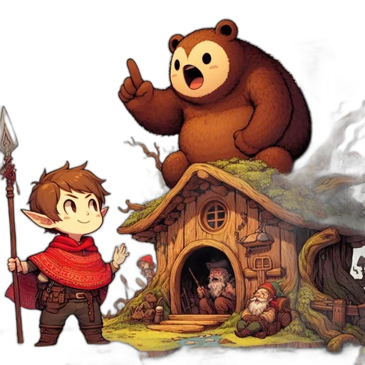 concept art, fantasy art, pixel art, comic book art transparent PNG cut-out