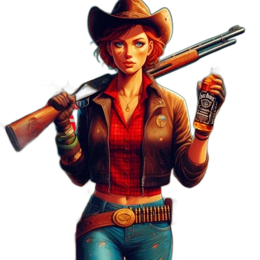 weapon, jacket, concept art, comic book art transparent PNG cut-out