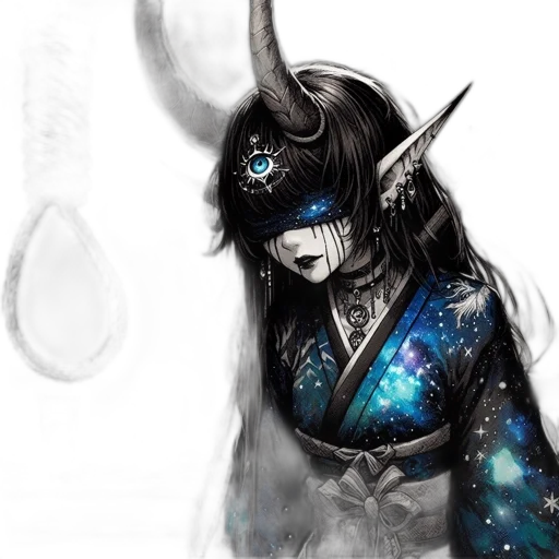 mask, dragon, staff, fantasy art transparent PNG cut-out