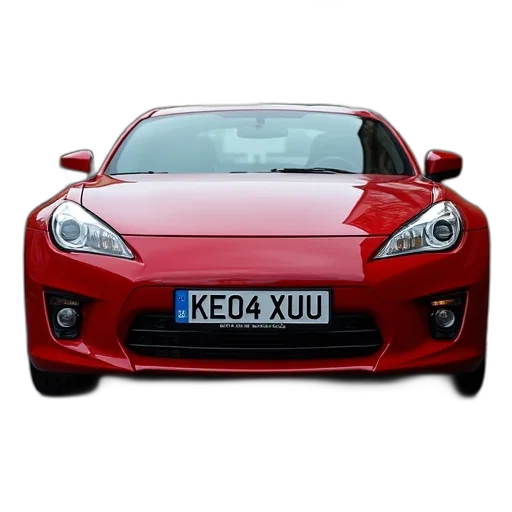 car, 3d render, photorealistic, red transparent PNG cut-out