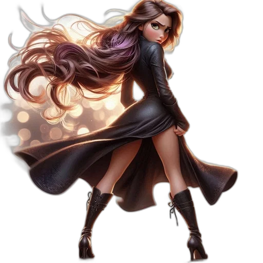 dress, hair, concept art, fantasy art transparent PNG cut-out