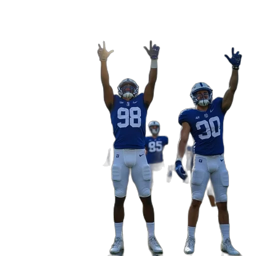 byu, football, team, field transparent PNG cut-out
