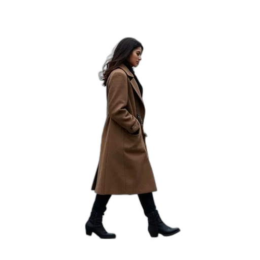 jacket, staff, dress, shoes transparent PNG cut-out