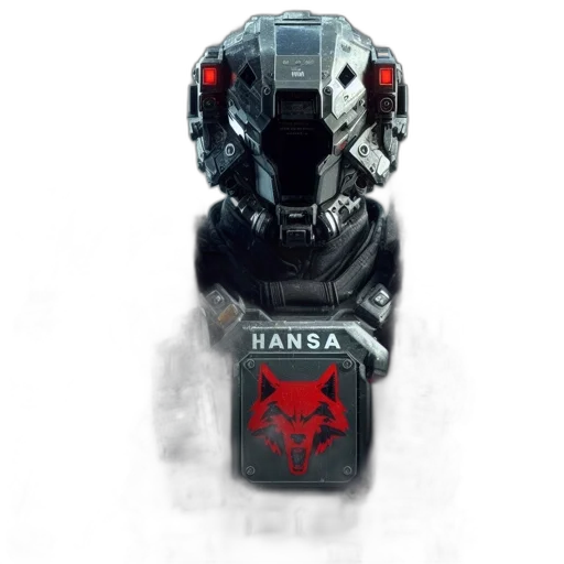 robot, mask, weapon, face transparent PNG cut-out
