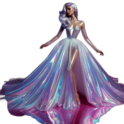 dress, concept art, 3d render, fantasy art transparent PNG cut-out