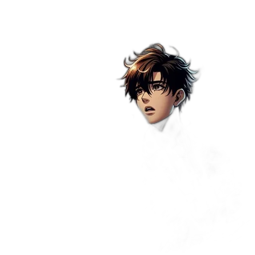 face, hair, mask, staff transparent PNG cut-out