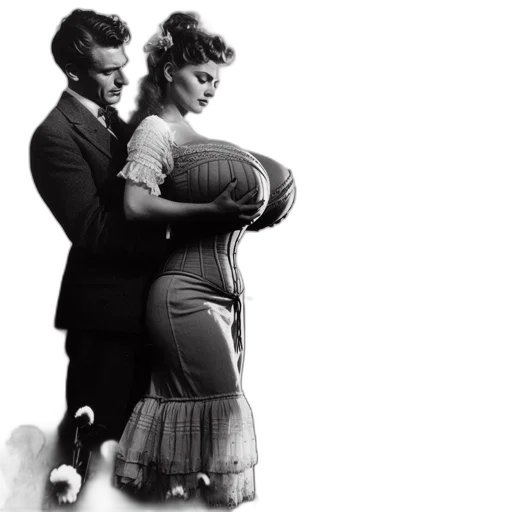 dress, photorealistic, fire, couple transparent PNG cut-out