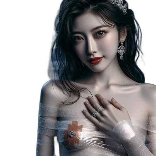 jewelry, photorealistic, fantasy art, oil painting transparent PNG cut-out
