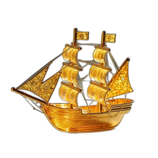 crown, jewelry, 3d render, ship transparent PNG cut-out