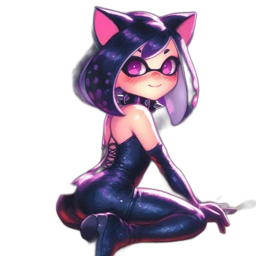 animal, concept art, pixel art, cyberpunk transparent PNG cut-out