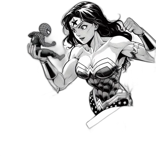 comic book art, cartoon, concept art, pencil sketch transparent PNG cut-out