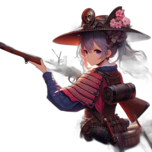 weapon, staff, sword, hat transparent PNG cut-out