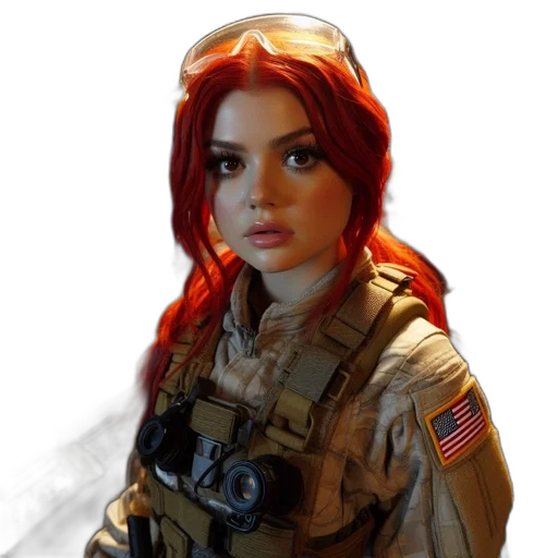 weapon, face, jacket, staff transparent PNG cut-out