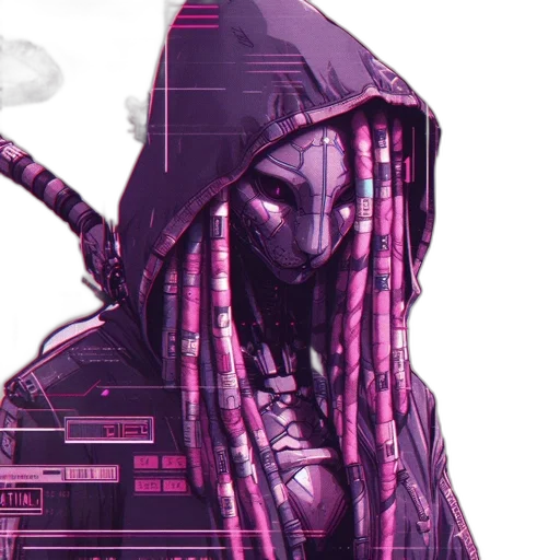 jacket, robot, cyberpunk, concept art transparent PNG cut-out