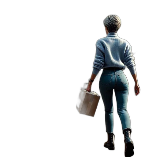 jacket, concept art, photorealistic, watercolor transparent PNG cut-out