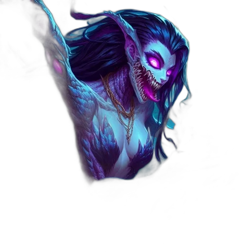 creature, dragon, mask, staff transparent PNG cut-out