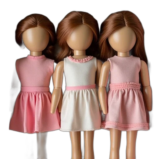 dress, 3d render, earth tones, girls transparent PNG cut-out