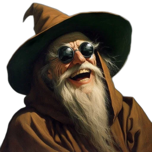 hat, staff, face, mask transparent PNG cut-out
