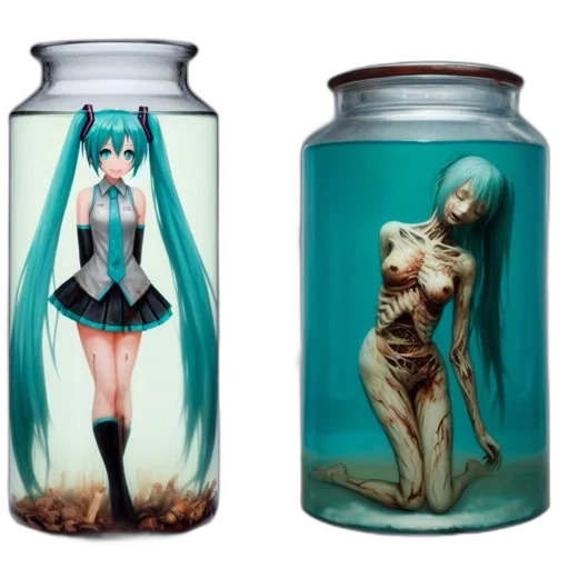 bottle, dress, concept art, anime transparent PNG cut-out