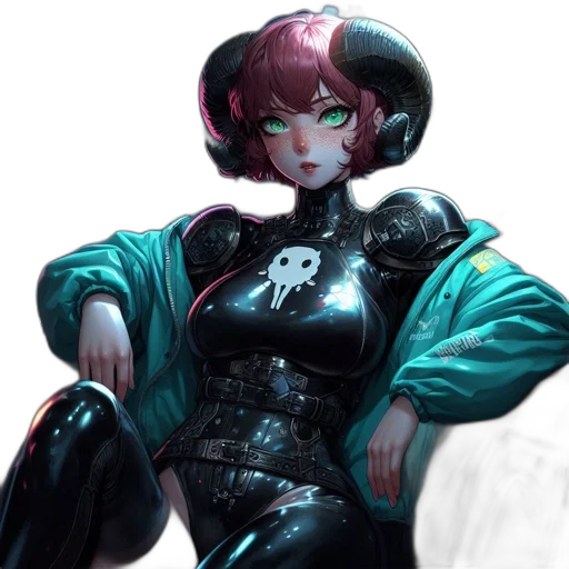 robot, jacket, dress, creature transparent PNG cut-out