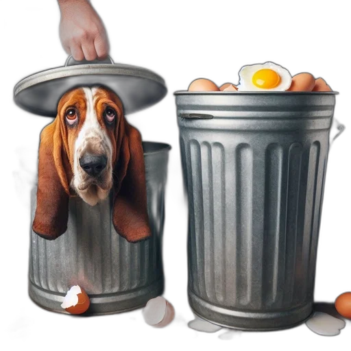 food, animal, robot, photorealistic transparent PNG cut-out