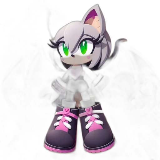 shoes, concept art, 3d render, cartoon transparent PNG cut-out