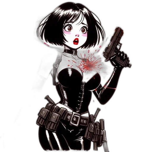 weapon, comic book art, concept art, cartoon transparent PNG cut-out