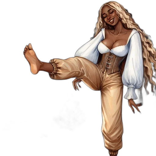 concept art, fantasy art, comic book art, earth tones transparent PNG cut-out