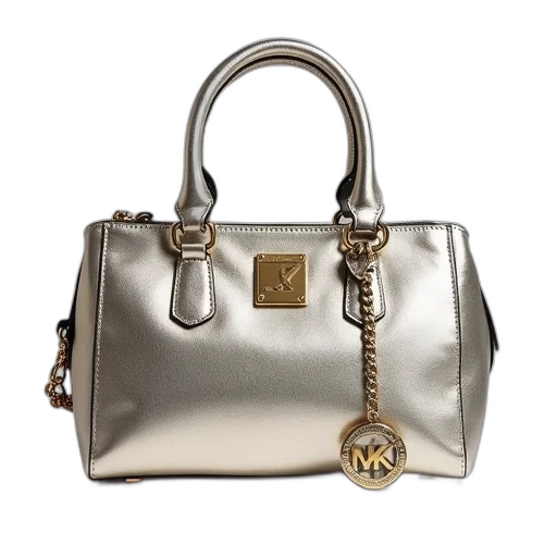 michael, kors, bag, silver transparent PNG cut-out