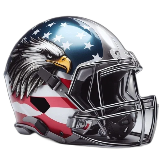 unusual, football, helmet, combines transparent PNG cut-out