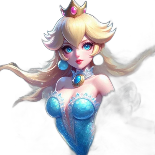 crown, dress, fantasy art, concept art transparent PNG cut-out