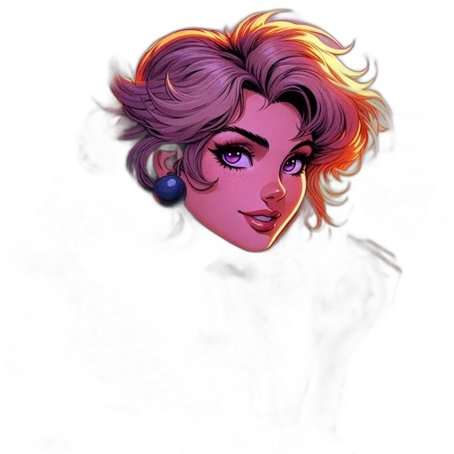 face, crown, staff, concept art transparent PNG cut-out