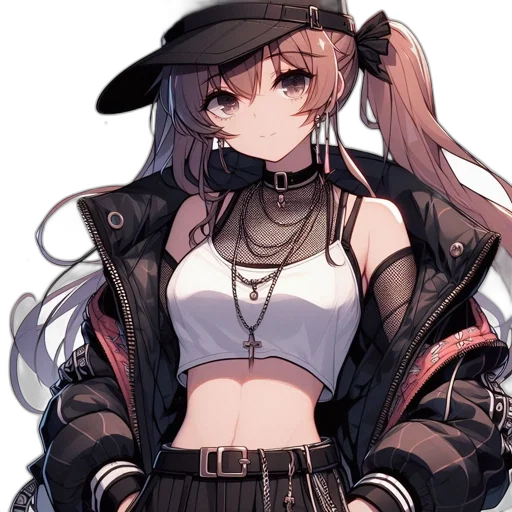 hat, jacket, staff, weapon transparent PNG cut-out
