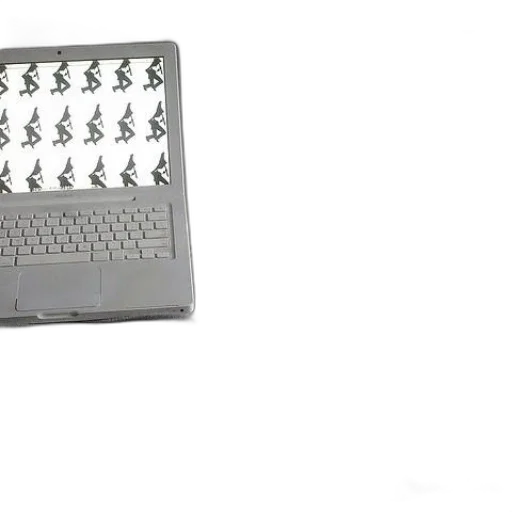 weapon, staff, laptop, white transparent PNG cut-out