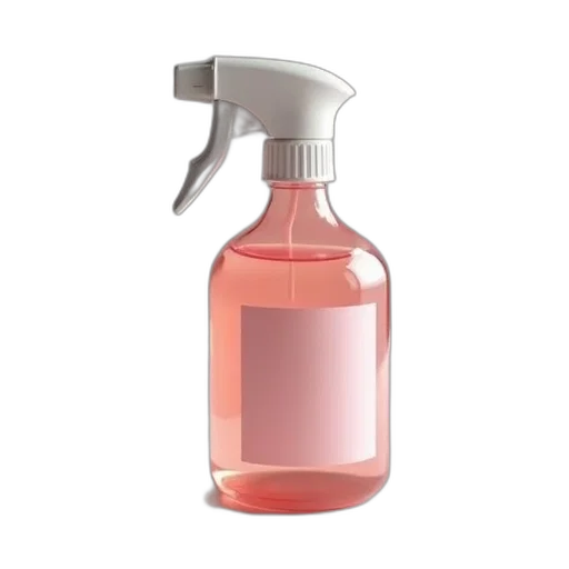 bottle, 3d render, rubber, cleaner transparent PNG cut-out
