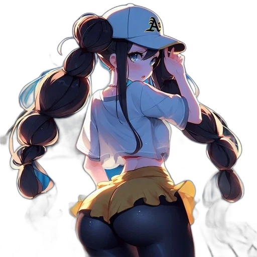 hat, staff, dress, anime transparent PNG cut-out