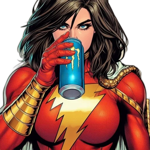 comic book art, close-up, features, female transparent PNG cut-out