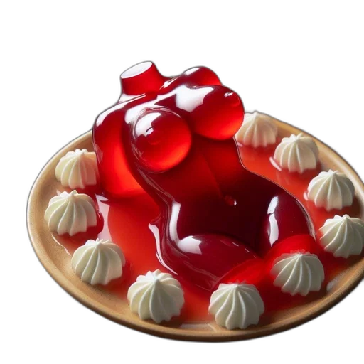 food, crown, 3d render, photorealistic transparent PNG cut-out