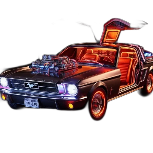 car, concept art, 3d render, photorealistic transparent PNG cut-out