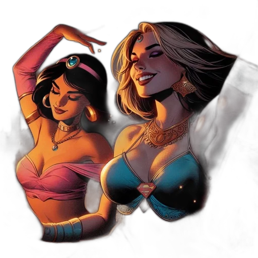 comic book art, concept art, fantasy art, cartoon transparent PNG cut-out
