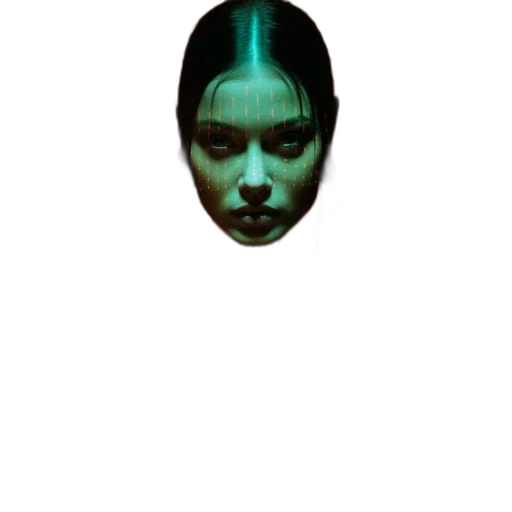 mask, face, hair, robot transparent PNG cut-out