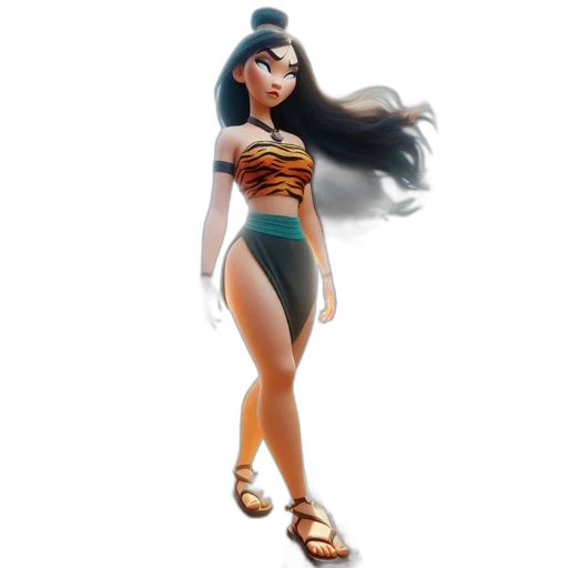 dress, concept art, 3d render, fantasy art transparent PNG cut-out