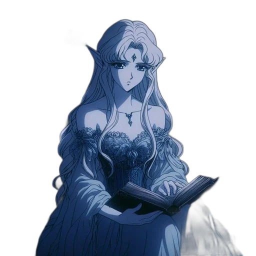dress, staff, crown, sword transparent PNG cut-out