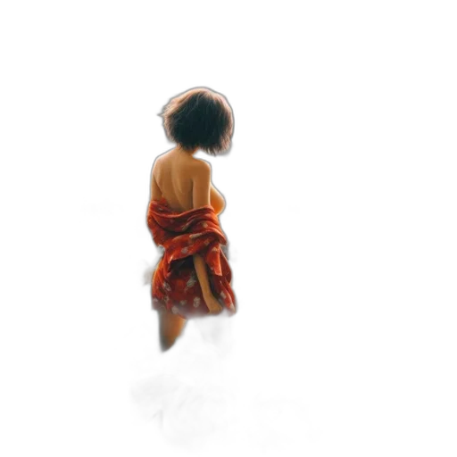 dress, face, hair, creature transparent PNG cut-out