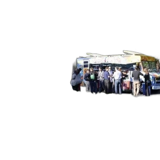 staff, car, umbrella, group transparent PNG cut-out