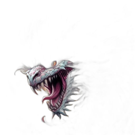 dragon, creature, mask, animal transparent PNG cut-out
