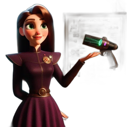 bottle, staff, dress, robot transparent PNG cut-out